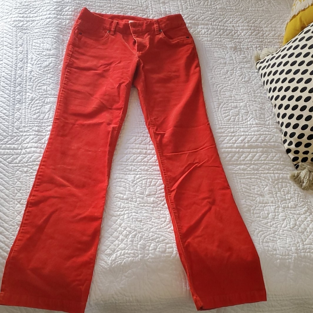 Boot cut corduroy pants
